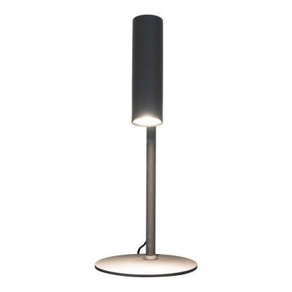 Lampe i sort med stofledning på 200 cm, Pære: GU10/5W LED - IP20