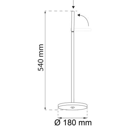 Habo Verbena toiletpapirholder, gulvstand, sort