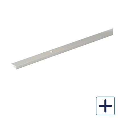 Habo A46 kantliste med skruehuller, aluminium