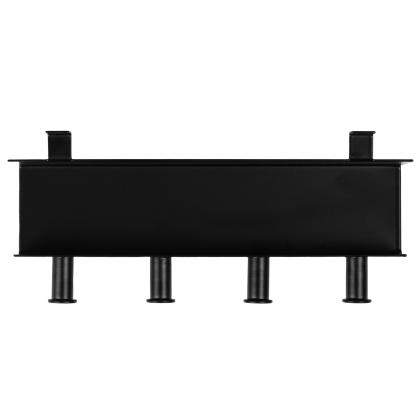 Millex hylde til akustikpanel, 4 knager, 21,5 cm, sort