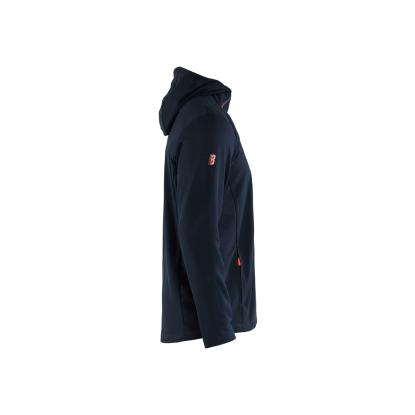 Blåkläder 3594 hættetrøje half zip, mørk marineblå