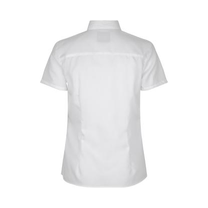 Seven Seas S721 Fine Twill skjorte med korte ærmer, modern, dame, hvid