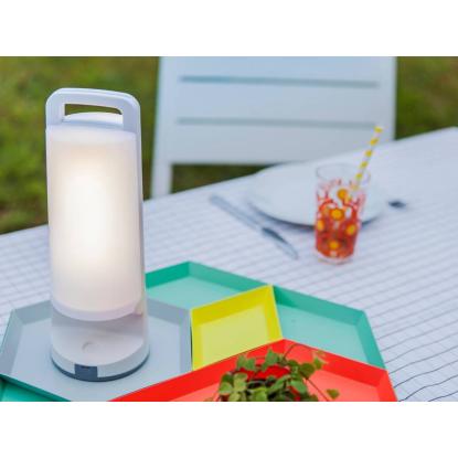 LUTEC DRAGONFLY LED bordlampe med solceller, dæmpbar, H28,1 cm, IP54, hvid