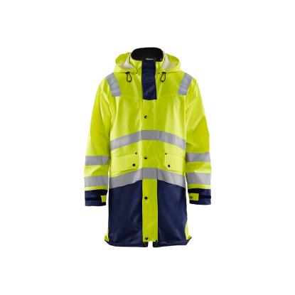 Blåkläder 4326 high vis regnjakke level 3, hi-vis gul/marineblå