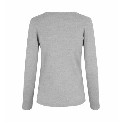 Seven Seas S640 The knit pullover med rund hals, dame, lys grå melange