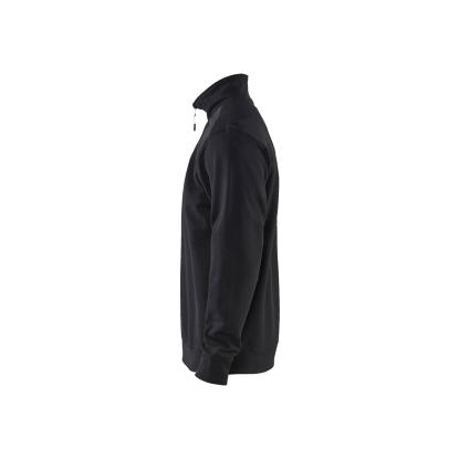Blåkläder 3353 sweatshirt half zip, sort/mellemgrå