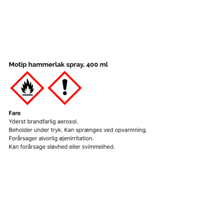 Motip hammerlak spray, 400 ml - grå