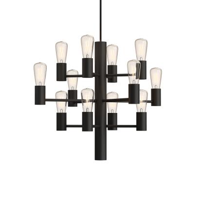 Herstal Manola Mini lysekrone, 12 x E14, dæmpbar, sort