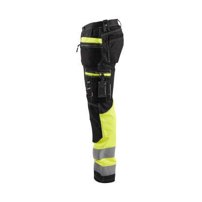 Blåkläder 1794 high vis buks med stretch, sort/hi-vis gul