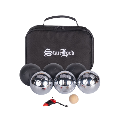 Stanlord petanque spil med 6 kugler, inkl. taske