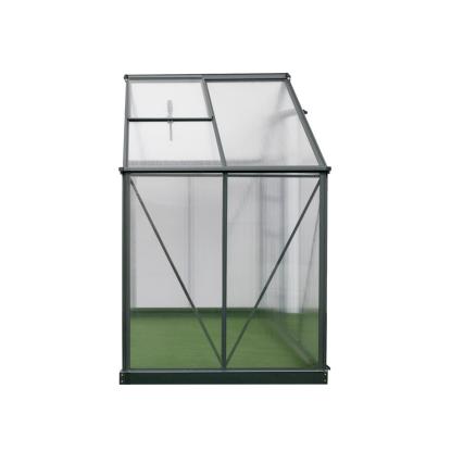 Westmann Flora 64 drivhus, aluminium/polycarbonat, antracitgrå - 2,51 m²