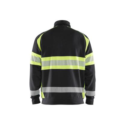 Blåkläder 3551 high vis sweatshirt, sort/hi-vis gul