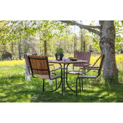 Venture Design Holmsund spisebordssæt, natur, Ø100 cm