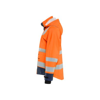 Blåkläder 4327 high vis regnjakke level 3, hi-vis orange/marineblå