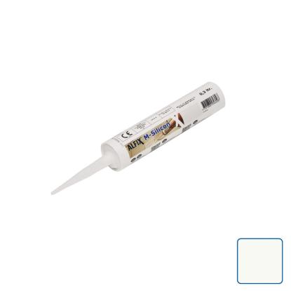 Alfix M-Silicon højelastisk fugemasse, brillanthvid - 300 ml