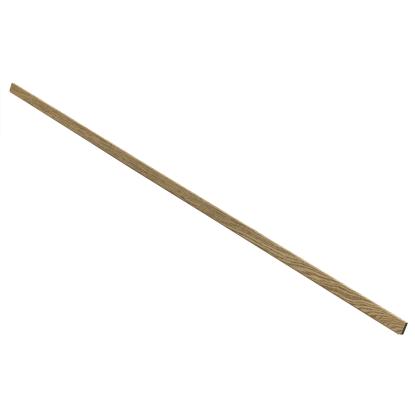I-Wood UniPanel afslutningsliste, mørkebrun olieret, sort kerne, egefiner, 17 x 55 x 2780 mm