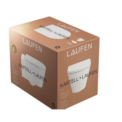 Kartell by LAUFEN væghængt toilet, sampak med rimless toilet og sæde med soft close, hvid