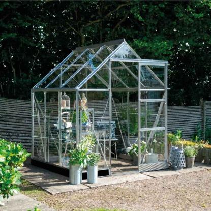 Halls Icon 6 drivhus 3,7 m², alu, 3 mm glas