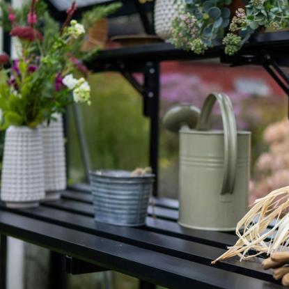 Halls integreret foldbart lamelbord til Icon Gardenhouse 6, 8,6 m²