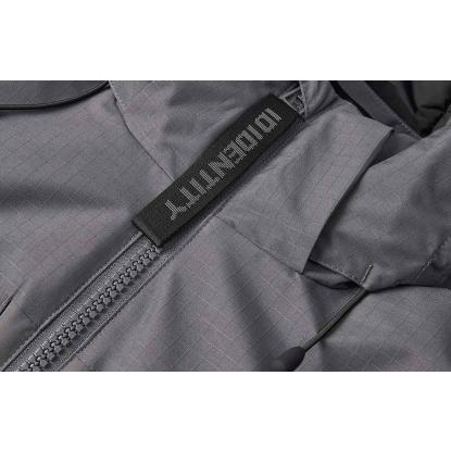 ID 0843 Hooded vinterjakke, dame, silver grey