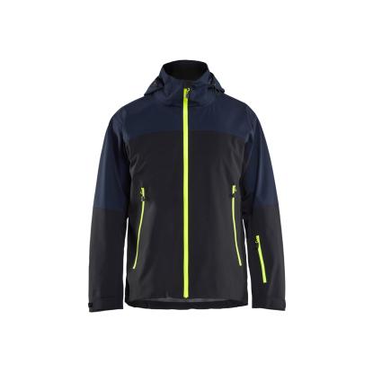 Blåkläder 4980 striker skaljakke 4-vejs stretch, mørk marineblå/hi-vis gul