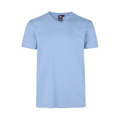 ID PRO Wear CARE 0372 T-shirt med v-hals, lys blå