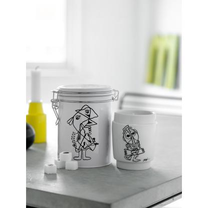 Steel-Function kunstkop nr. 6, porcelæn, sort/hvid - 250 ml