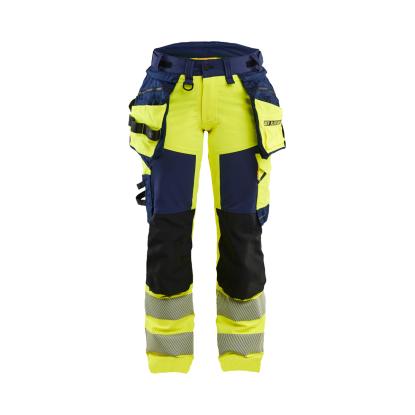 Blåkläder 7022 dame high vis buks 4-vejs stretch, hi-vis gul/marineblå