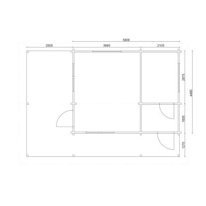 Luoman Lillevilla Metsähanhi havehus med hems og stor terrasse - 26 + 22 m²