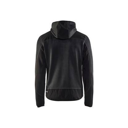 Blåkläder 4930 strikket jakke med softshell, antracitgrå/sort
