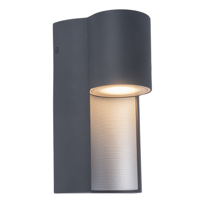 LUTEC URBAN udendørs væglampe, H22 cm, GU10, IP54, mørk grå