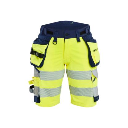 Blåkläder 7020 dame high vis shorts 4-vejs stretch, hi-vis gul/marineblå