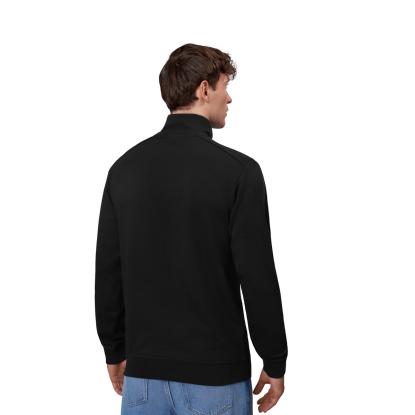 ID PRO Wear CARE 0384 sweashirt med kort lynlås, ubørstet, sort