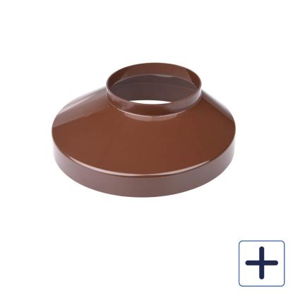 Plastmo brøndkrave, PVC, brun, Ø130 mm