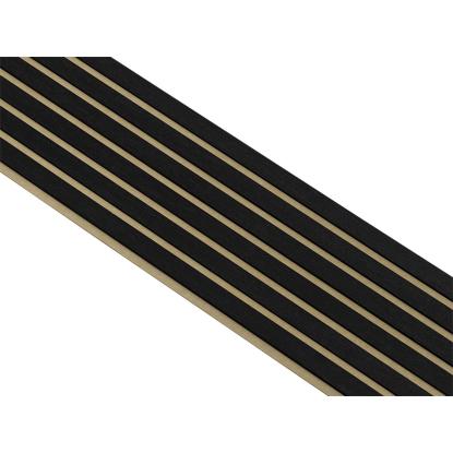 I-Wood Basic Original akustikpanel, sortmalet, brun filt og sort kerne, egefiner, 17 x 300 mm 