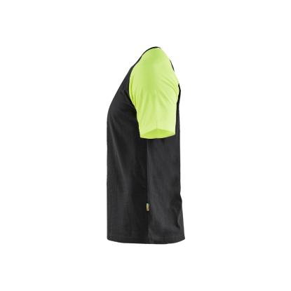 Blåkläder 3515 t-shirt, sort/hi-vis gul