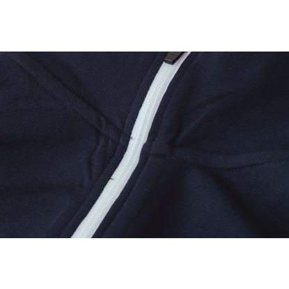 ID 0627 sweat cardigan med kontrast, dame, navy