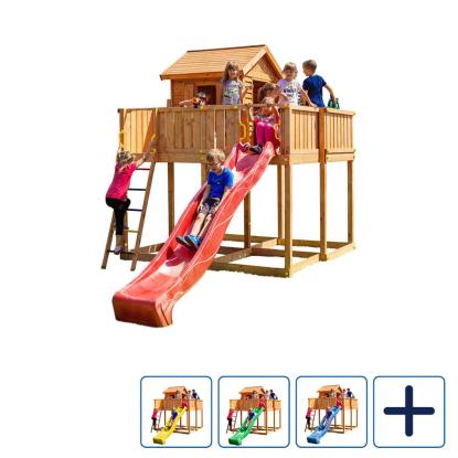 Fungoo MySpace XL legetårn med legehus og rutsjebane