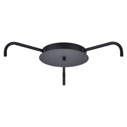 Halo Design Canopy roset til 3-4 lamper, sort