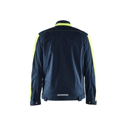 Blåkläder 4444 industri jakke stretch, mørk marineblå/hi-vis gul