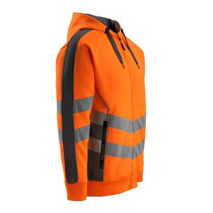 MASCOT SAFE SUPREME Corby hættetrøje med lynlås, hi-vis orange/mørk antracit