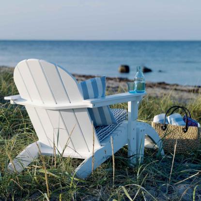 Cinas Adirondack lænestol, hvid
