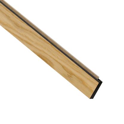 I-Wood UniPanel afslutningsliste, klar olieret, sort kerne, egefiner, 17 x 55 x 2780 mm