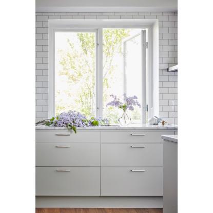 Habo Nova møbelgreb, krom, 96 mm - 2 stk.