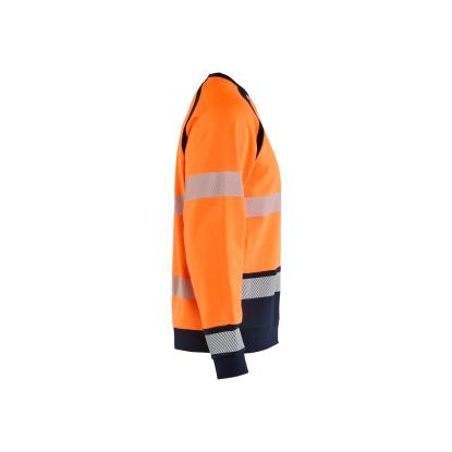 Blåkläder 3088 multinorm sweatshirt inherent, hi-vis orange/marineblå