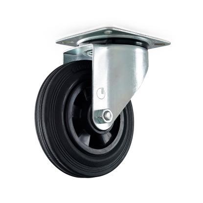 Habo 5816 containerhjul med plade, Ø160 mm
