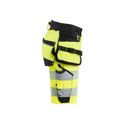 Blåkläder 7020 dame high vis shorts 4-vejs stretch, hi-vis gul/sort
