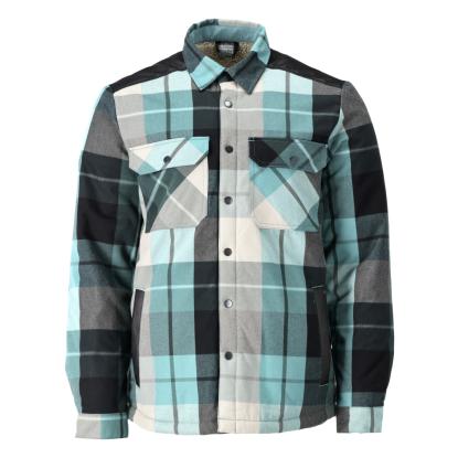 MASCOT CUSTOMIZED flannel skjorte med fiberpelsfor, skovgrøn ternet