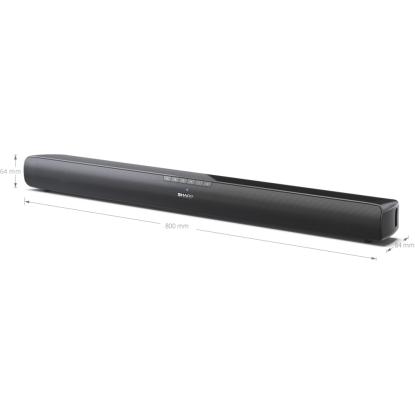 Sharp HT-SB100 2.0 HDMI og bluetooth soundbar, sort