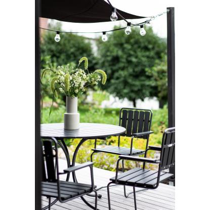 Varax Suvisaari rundt bord, sort, Ø103 cm